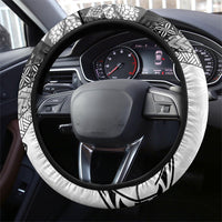 Samoa Mamanu Siapo Classic Black Steering Wheel Cover Tatau Malie