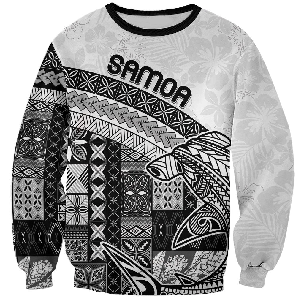Samoa Mamanu Siapo Classic Black Sweatshirt Tatau Malie LT7 Unisex Black - Polynesian Pride