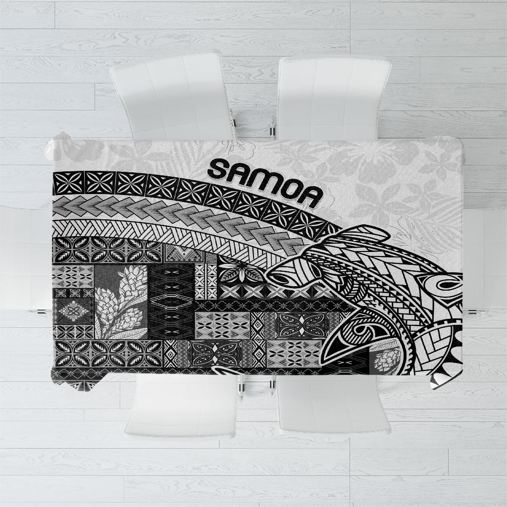Samoa Mamanu Siapo Classic Black Tablecloth Tatau Malie