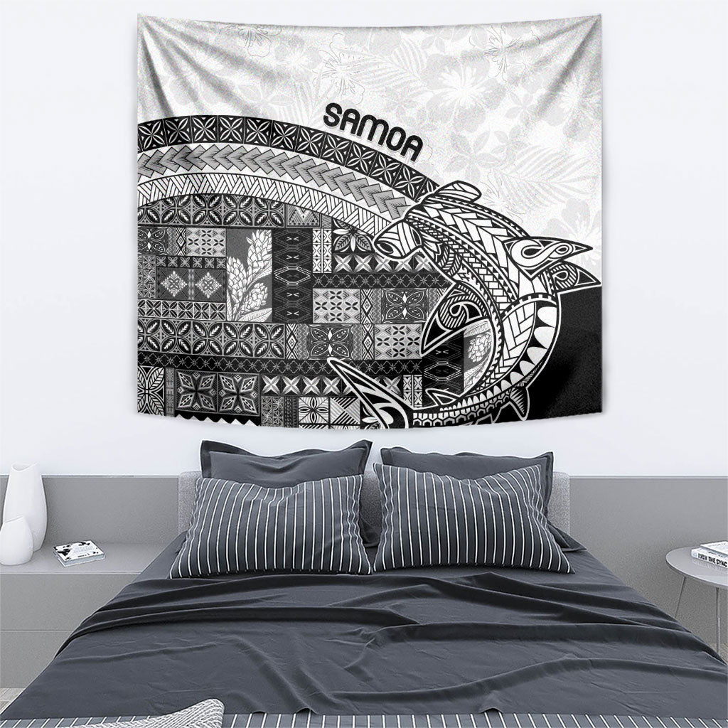 Samoa Mamanu Siapo Classic Black Tapestry Tatau Malie