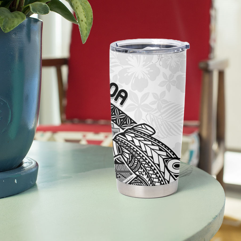 Samoa Mamanu Siapo Classic Black Tumbler Cup Tatau Malie