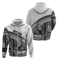 Samoa Mamanu Siapo Classic Black Zip Hoodie Tatau Malie