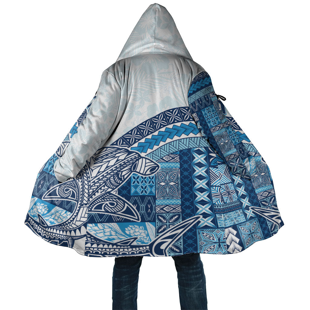 Samoa Mamanu Siapo Royal Blue Cloak Tatau Malie LT7 Unisex Royal Blue - Polynesian Pride