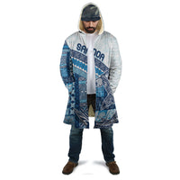 Samoa Mamanu Siapo Royal Blue Cloak Tatau Malie