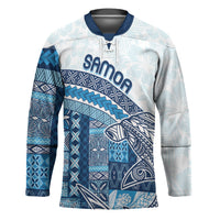 Samoa Mamanu Siapo Royal Blue Hockey Jersey Tatau Malie