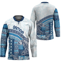 Samoa Mamanu Siapo Royal Blue Hockey Jersey Tatau Malie