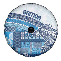 Samoa Mamanu Siapo Royal Blue Spare Tire Cover Tatau Malie