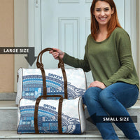 Samoa Mamanu Siapo Royal Blue Travel Bag Tatau Malie