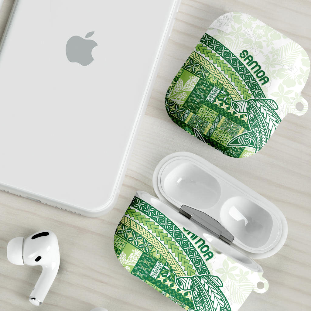 Samoa Mamanu Siapo Forest Green AirPods Case Tatau Malie