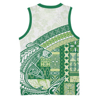 Samoa Mamanu Siapo Forest Green Basketball Jersey Tatau Malie