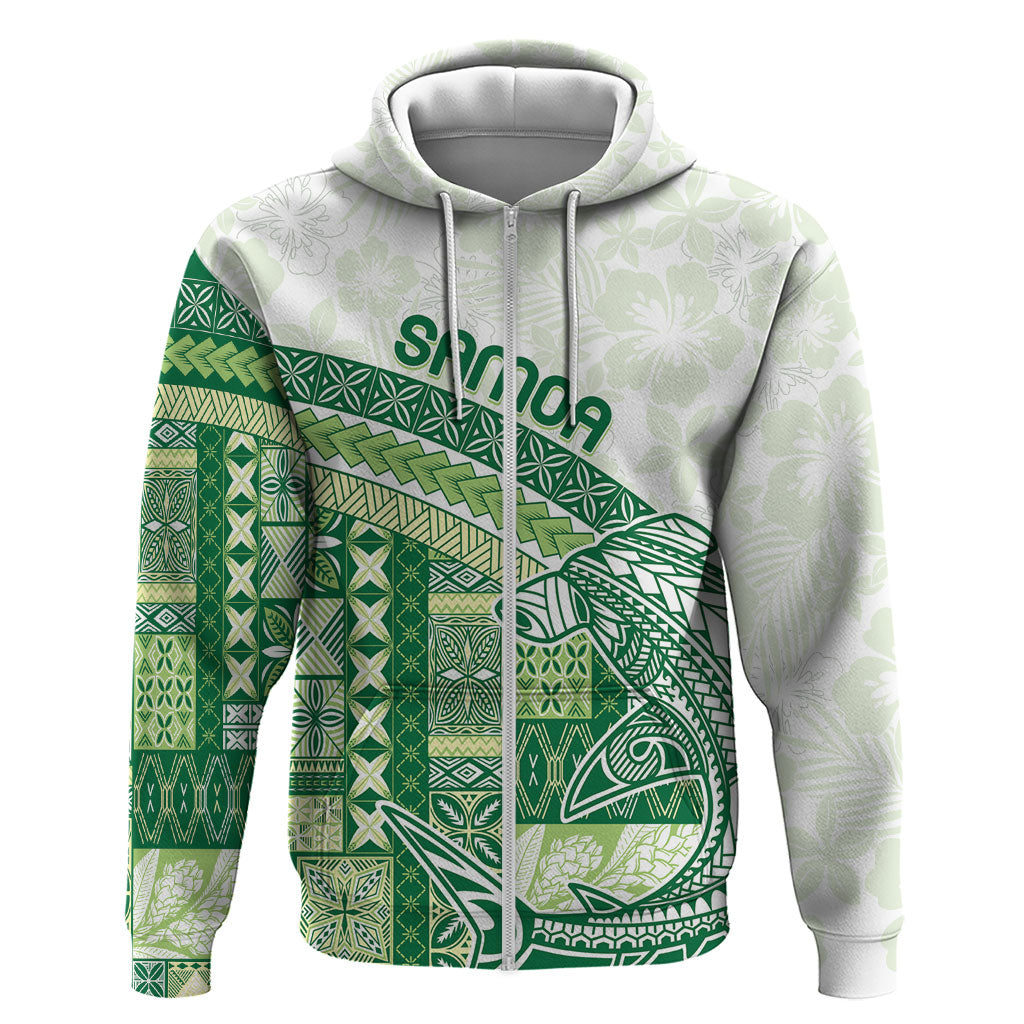 Samoa Mamanu Siapo Forest Green Hoodie Tatau Malie