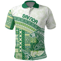Samoa Mamanu Siapo Forest Green Polo Shirt Tatau Malie