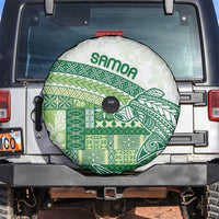 Samoa Mamanu Siapo Forest Green Spare Tire Cover Tatau Malie