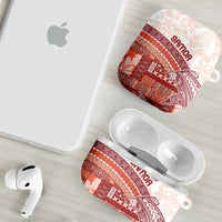 Samoa Mamanu Siapo Crimson AirPods Case Tatau Malie