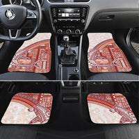 Samoa Mamanu Siapo Crimson Car Mats Tatau Malie