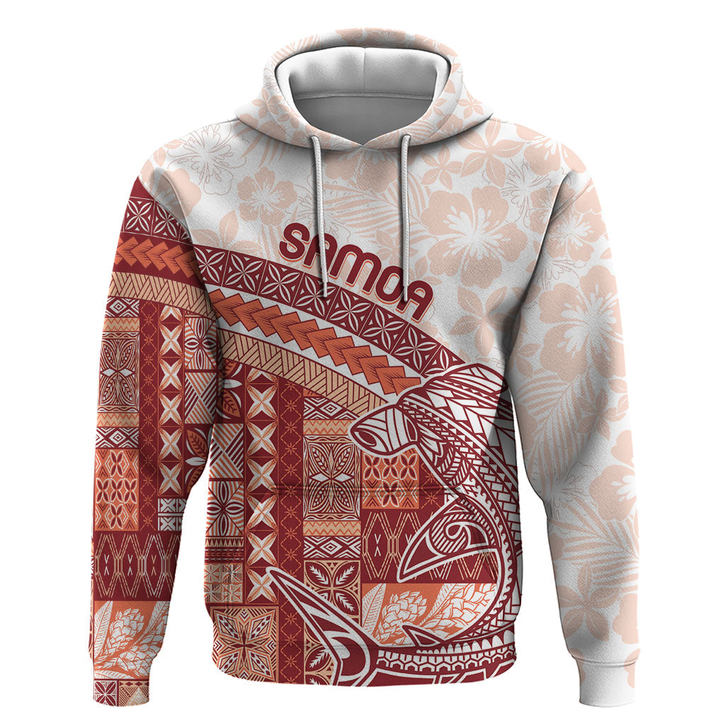 Samoa Mamanu Siapo Crimson Hoodie Tatau Malie