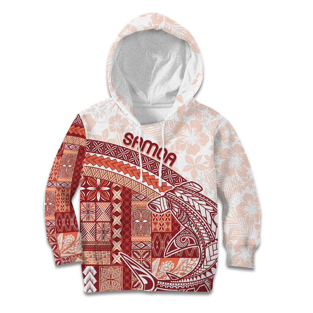 Samoa Mamanu Siapo Crimson Kid Hoodie Tatau Malie