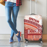 Samoa Mamanu Siapo Crimson Luggage Cover Tatau Malie