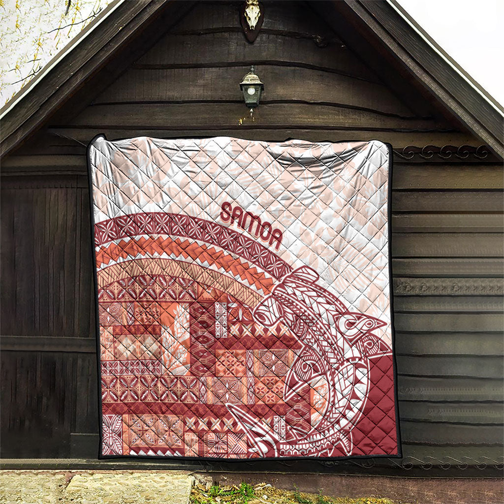 Samoa Mamanu Siapo Crimson Quilt Tatau Malie