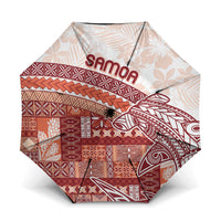 Samoa Mamanu Siapo Crimson Umbrella Tatau Malie