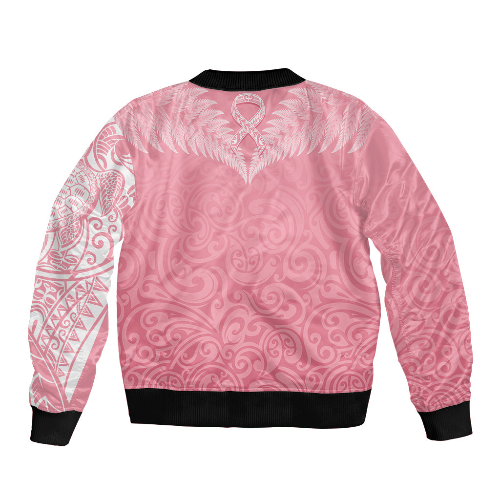 personalised-new-zealand-bomber-jacket-pink-ribbon-tattoo-mix-silver-fern