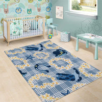 Aloha Hawaii Paniolo Jeans Palaka Area Rug Coastal Rodeo - Polynesian Pride