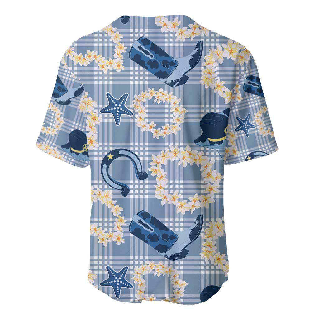 Aloha Hawaii Paniolo Jeans Palaka Baseball Jersey Coastal Rodeo - Polynesian Pride
