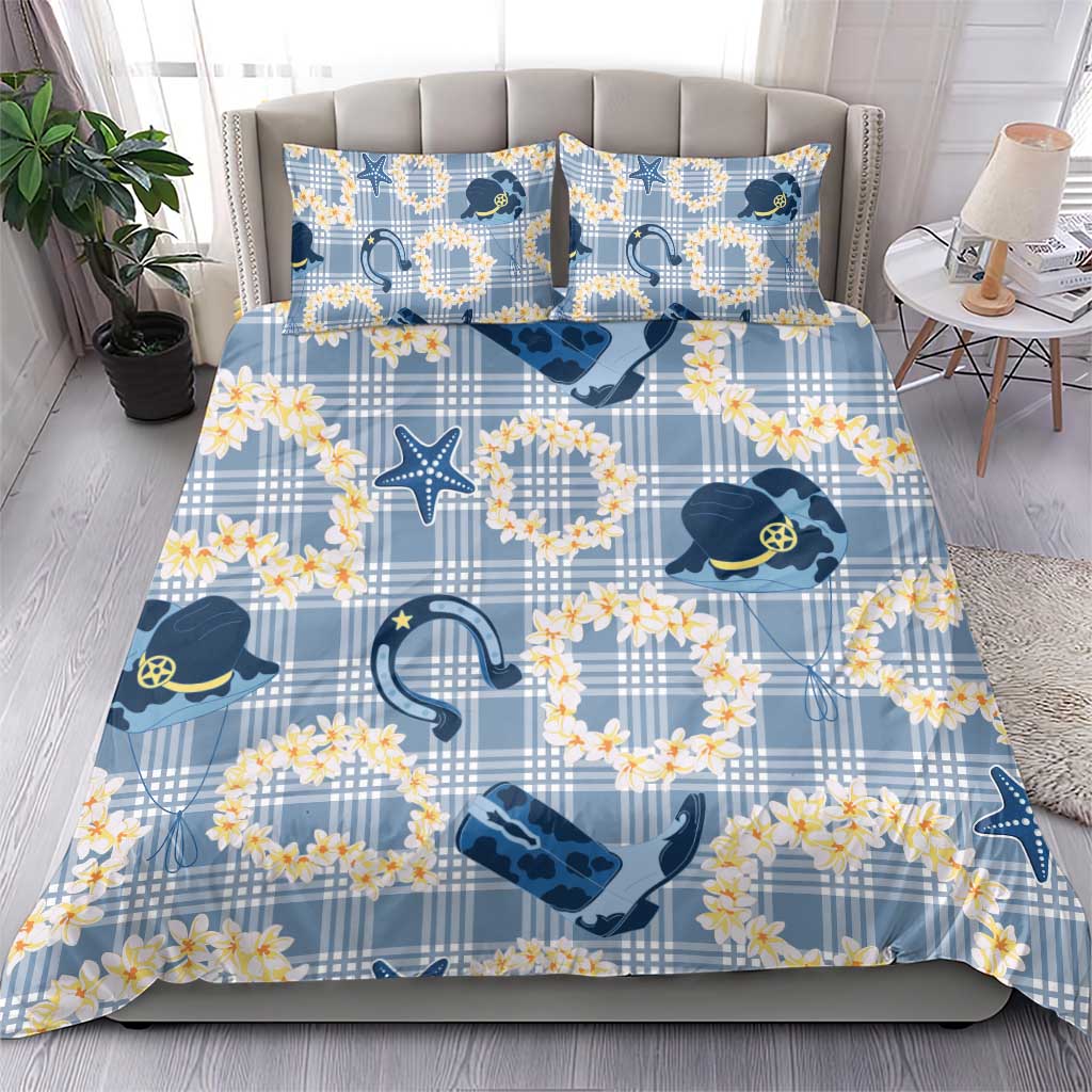 Aloha Hawaii Paniolo Jeans Palaka Bedding Set Coastal Rodeo - Polynesian Pride