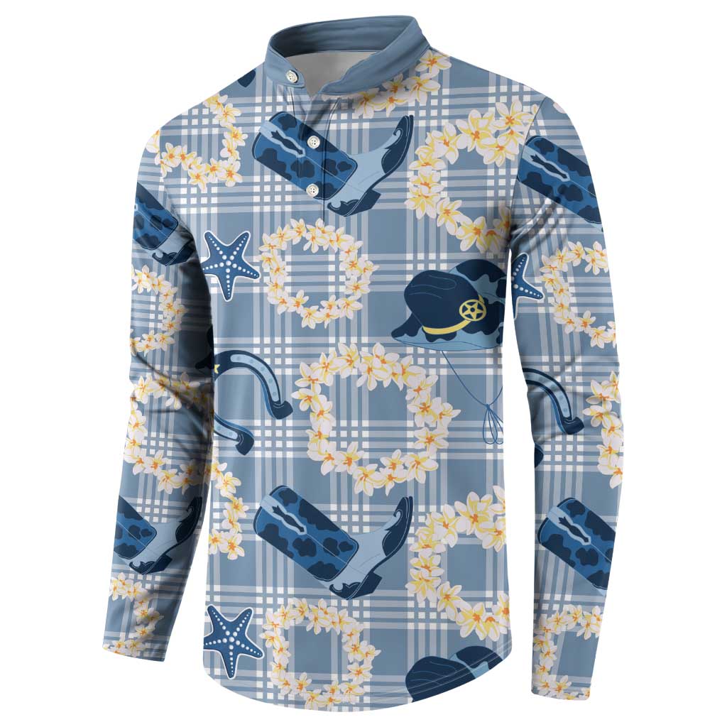 Aloha Hawaii Paniolo Jeans Palaka Button Sweatshirt Coastal Rodeo LT7 - Polynesian Pride