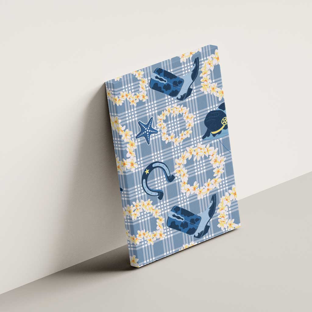 Aloha Hawaii Paniolo Jeans Palaka Canvas Wall Art Coastal Rodeo - Polynesian Pride