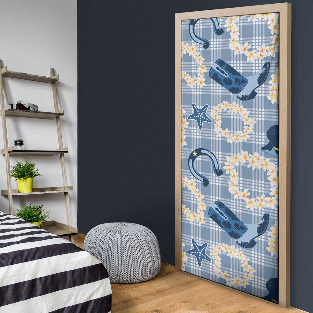 Aloha Hawaii Paniolo Jeans Palaka Door Cover Coastal Rodeo - Polynesian Pride