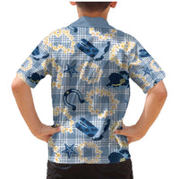 Aloha Hawaii Paniolo Jeans Palaka Family Matching Mermaid Dress and Hawaiian Shirt Coastal Rodeo - Polynesian Pride