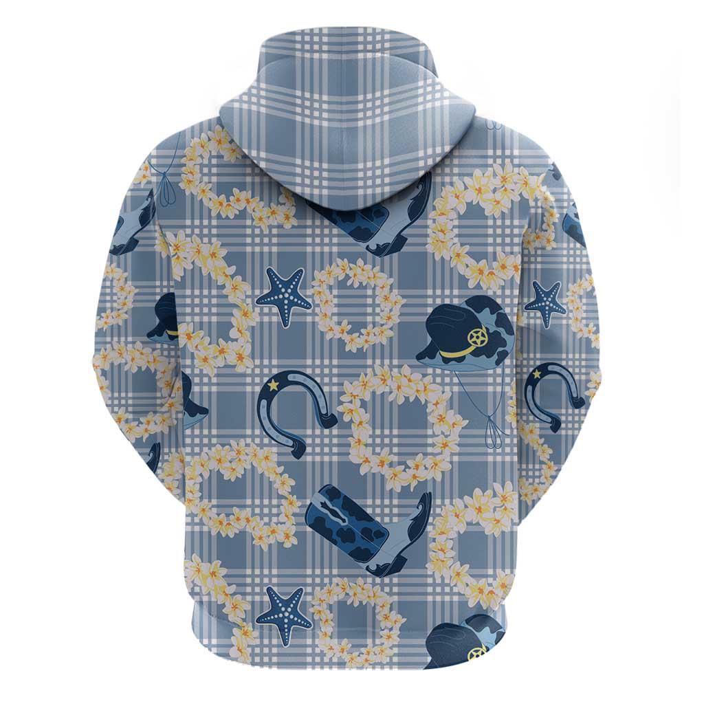 Aloha Hawaii Paniolo Jeans Palaka Hoodie Coastal Rodeo - Polynesian Pride