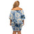 Aloha Hawaii Paniolo Jeans Palaka Off Shoulder Short Dress Coastal Rodeo - Polynesian Pride