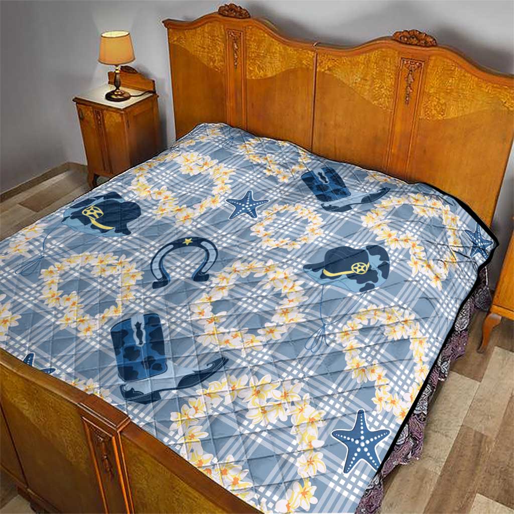 Aloha Hawaii Paniolo Jeans Palaka Quilt Coastal Rodeo - Polynesian Pride