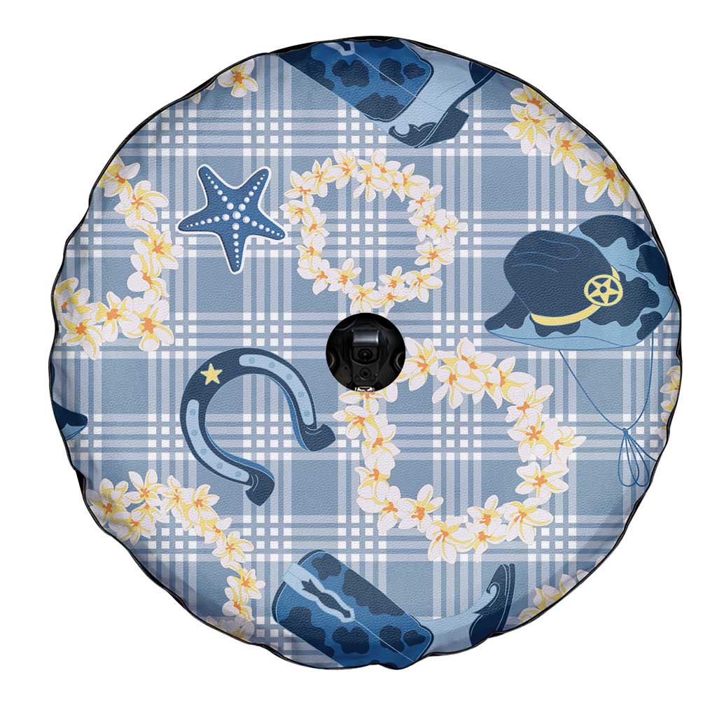 Aloha Hawaii Paniolo Jeans Palaka Spare Tire Cover Coastal Rodeo - Polynesian Pride