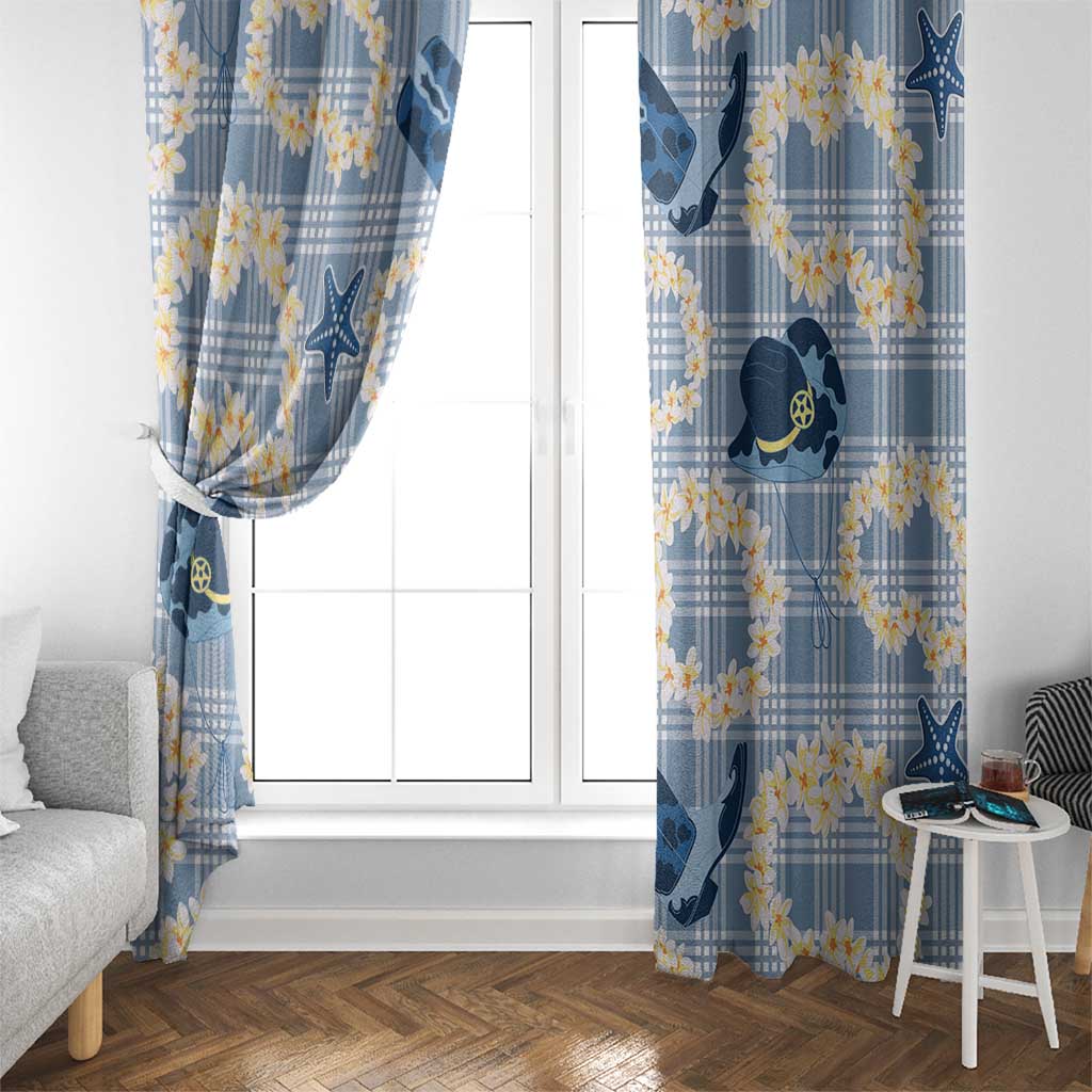 Aloha Hawaii Paniolo Jeans Palaka Window Curtain Coastal Rodeo - Polynesian Pride