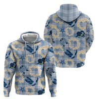 Aloha Hawaii Paniolo Jeans Palaka Zip Hoodie Coastal Rodeo LT7 - Polynesian Pride