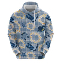 Aloha Hawaii Paniolo Jeans Palaka Zip Hoodie Coastal Rodeo LT7 - Polynesian Pride
