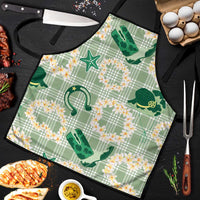 Aloha Hawaii Paniolo Mint Palaka Apron Coastal Rodeo - Polynesian Pride