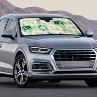 Aloha Hawaii Paniolo Mint Palaka Auto Sun Shade Coastal Rodeo - Polynesian Pride