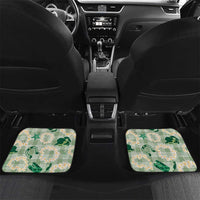 Aloha Hawaii Paniolo Mint Palaka Car Mats Coastal Rodeo LT7 Set 2pcs - Back Mint - Polynesian Pride