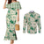 Aloha Hawaii Paniolo Mint Palaka Couples Matching Mermaid Dress and Long Sleeve Button Shirt Coastal Rodeo - Polynesian Pride