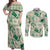 Aloha Hawaii Paniolo Mint Palaka Couples Matching Off Shoulder Maxi Dress and Long Sleeve Button Shirt Coastal Rodeo - Polynesian Pride