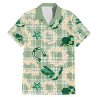 Aloha Hawaii Paniolo Mint Palaka Family Matching Mermaid Dress and Hawaiian Shirt Coastal Rodeo - Polynesian Pride