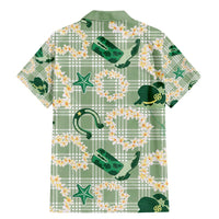 Aloha Hawaii Paniolo Mint Palaka Family Matching Mermaid Dress and Hawaiian Shirt Coastal Rodeo - Polynesian Pride