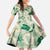 Aloha Hawaii Paniolo Mint Palaka Family Matching Off The Shoulder Long Sleeve Dress and Hawaiian Shirt Coastal Rodeo - Polynesian Pride