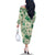 Aloha Hawaii Paniolo Mint Palaka Family Matching Off The Shoulder Long Sleeve Dress and Hawaiian Shirt Coastal Rodeo - Polynesian Pride