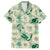 Aloha Hawaii Paniolo Mint Palaka Family Matching Off Shoulder Maxi Dress and Hawaiian Shirt Coastal Rodeo - Polynesian Pride