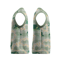 Aloha Hawaii Paniolo Mint Palaka Christmas Knitted V-Neck Vest Coastal Rodeo - Polynesian Pride